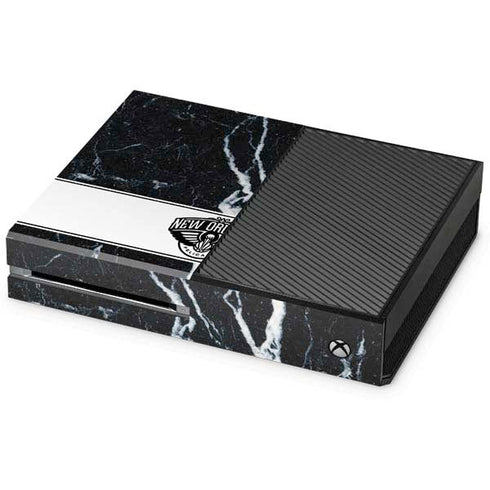 NBA New Orleans Pelicans Marble Xbox One Console Skin