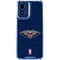 NBA New Orleans Pelicans Distressed Moto G 5G (2024) Clear Case