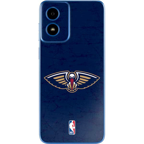 NBA New Orleans Pelicans Distressed Moto G Play 4G (2024) Skin