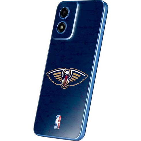 NBA New Orleans Pelicans Distressed Moto G Play 4G (2024) Skin