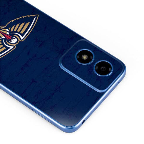 NBA New Orleans Pelicans Distressed Moto G Play 4G (2024) Skin