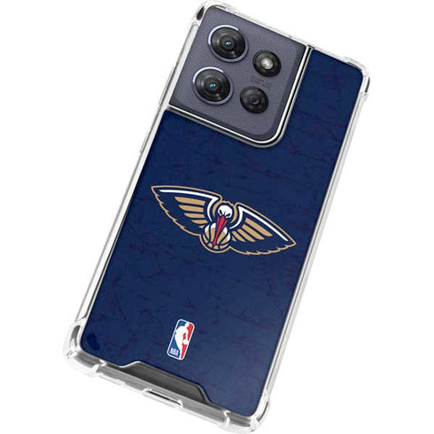 NBA New Orleans Pelicans Distressed Moto G Play 5G (2025) Clear Case