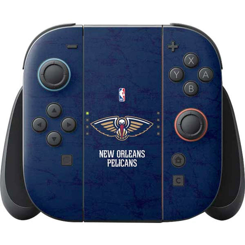 NBA New Orleans Pelicans Distressed Nintendo Switch 2 (2025) Joy-Con Controller Skin