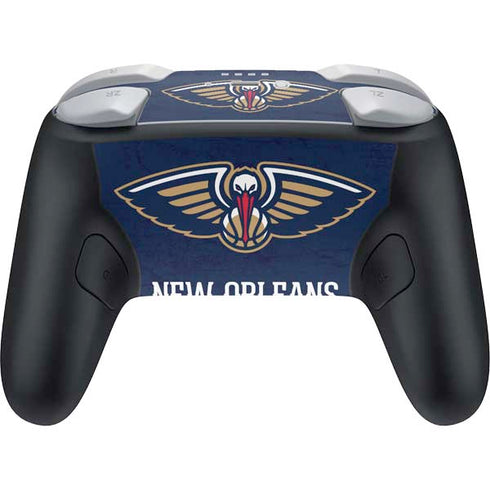NBA New Orleans Pelicans Distressed Nintendo Switch 2 (2025) Pro Controller Skin