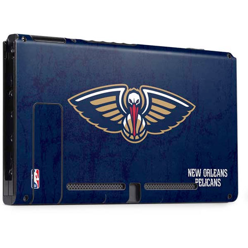 NBA New Orleans Pelicans Distressed Nintendo Switch Bundle Skin