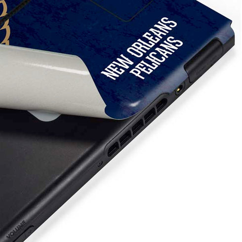 NBA New Orleans Pelicans Distressed Nintendo Switch Bundle Skin