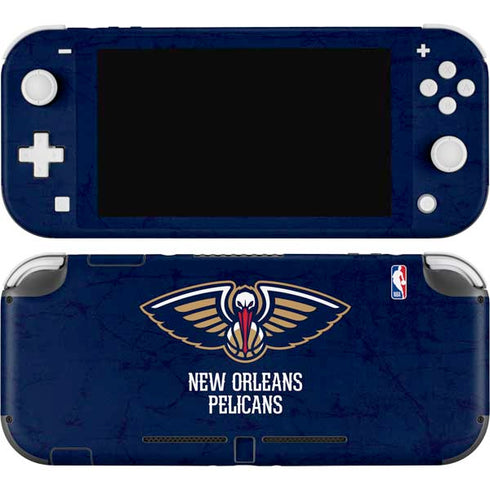 NBA New Orleans Pelicans Distressed Nintendo Switch Lite Skin