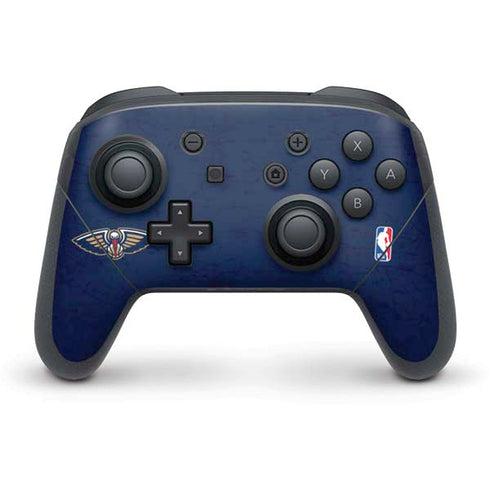 NBA New Orleans Pelicans Distressed Nintendo Switch Pro Controller Skin