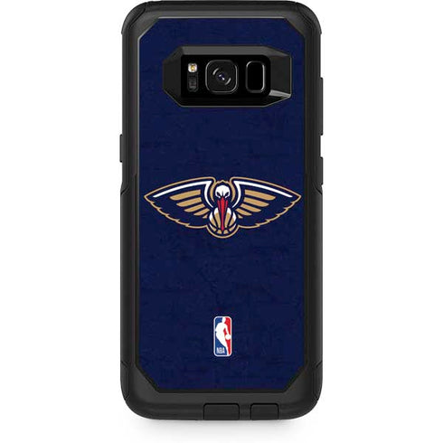 NBA New Orleans Pelicans Distressed Otterbox Commuter Galaxy Skin