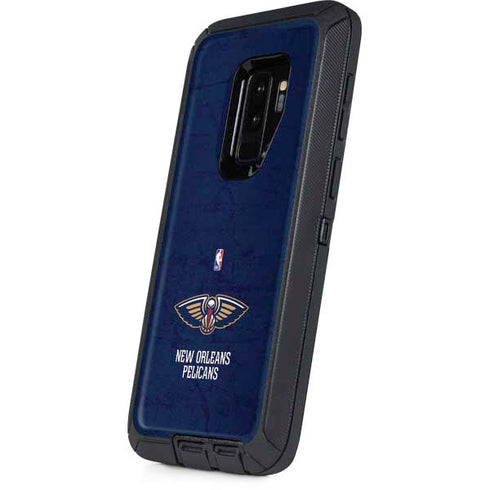 NBA New Orleans Pelicans Distressed Otterbox Defender Galaxy Skin