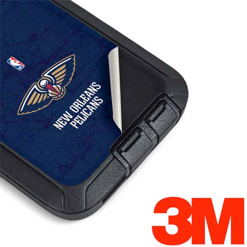 NBA New Orleans Pelicans Distressed Otterbox Defender Galaxy Skin