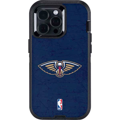NBA New Orleans Pelicans Distressed Otterbox Defender iPhone Skin