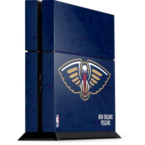 NBA New Orleans Pelicans Distressed PS4 Console Skin