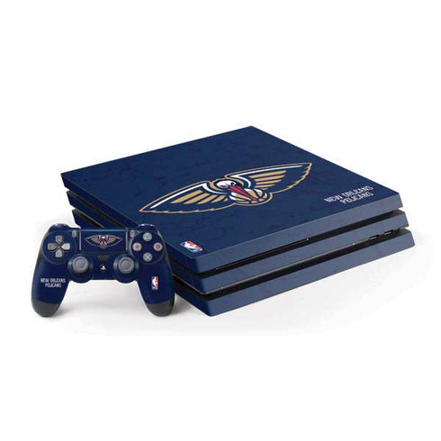 NBA New Orleans Pelicans Distressed PS4 Pro Bundle Skin