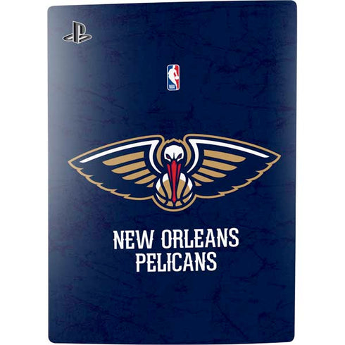 NBA New Orleans Pelicans Distressed PS5 Console Skin