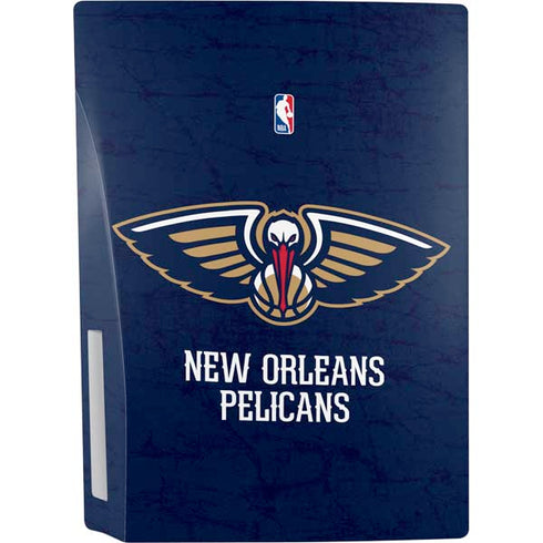 NBA New Orleans Pelicans Distressed PS5 Console Skin