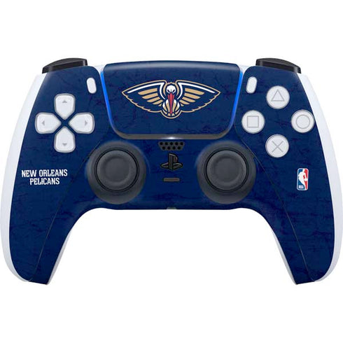 NBA New Orleans Pelicans Distressed PlayStation PS5 Skins