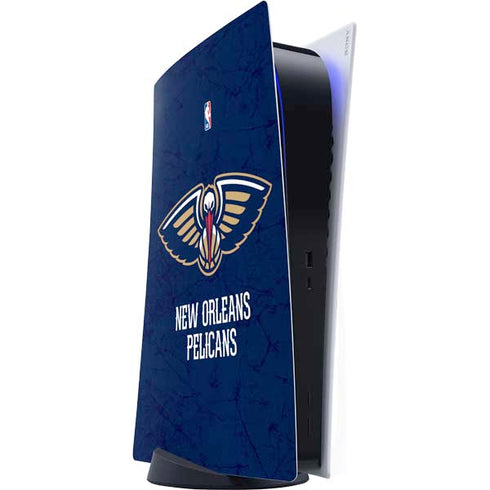 NBA New Orleans Pelicans Distressed PlayStation PS5 Skins