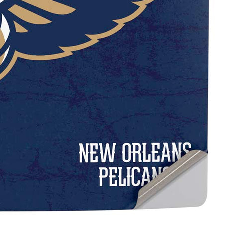 NBA New Orleans Pelicans Distressed PS5 Pro Disk Console Skin