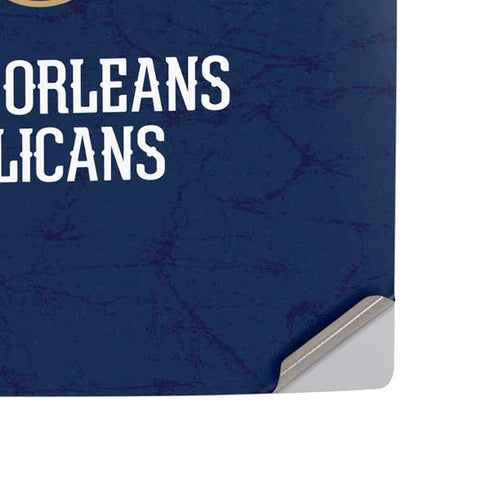 NBA New Orleans Pelicans Distressed PS5 Slim Digital Edition Bundle Skin