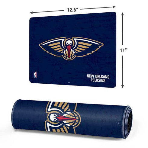 NBA New Orleans Pelicans Distressed Gaming Mouse Pad