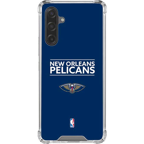 NBA New Orleans Pelicans Standard - Blue Galaxy A17 Clear Case