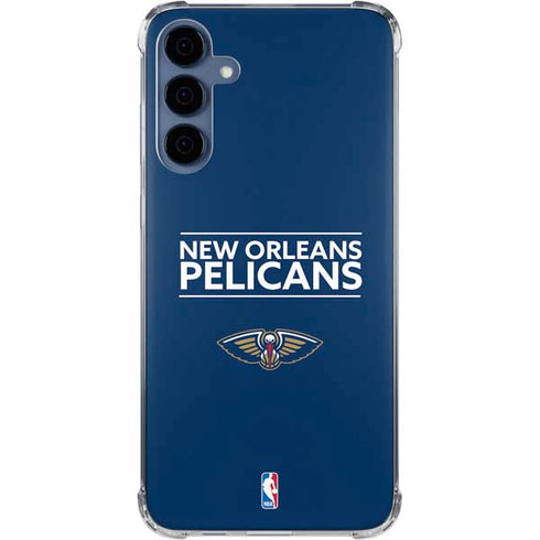 NBA New Orleans Pelicans Standard - Blue Galaxy A35 5G Clear Case