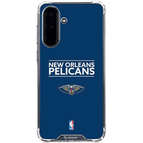 NBA New Orleans Pelicans Standard - Blue Galaxy A36 5G Clear Case