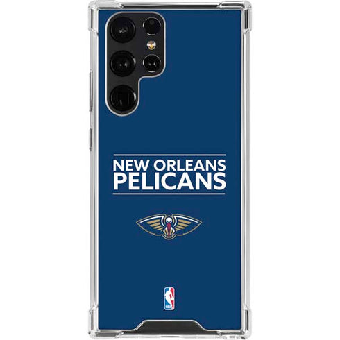 NBA New Orleans Pelicans Standard - Blue Galaxy S23 Ultra Clear Case