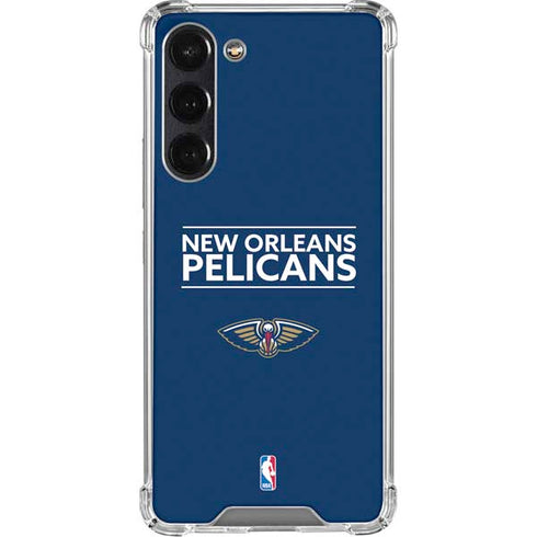 NBA New Orleans Pelicans Standard - Blue Galaxy S24 FE Clear Case