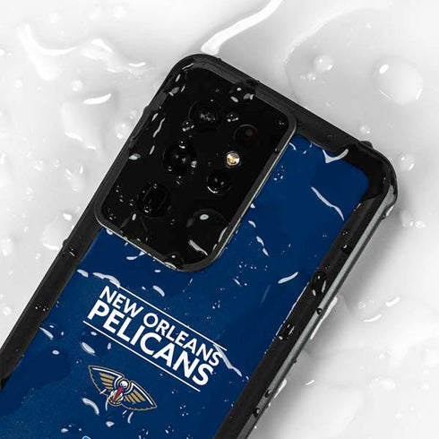 NBA New Orleans Pelicans Standard - Blue Galaxy S24 Ultra Waterproof Case