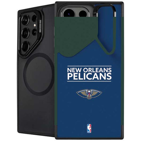 NBA New Orleans Pelicans Standard - Blue Galaxy S26 Ultra Kickstand Case