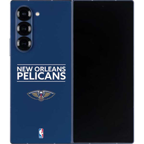NBA New Orleans Pelicans Standard - Blue Galaxy Z Fold6 Skin