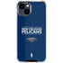 NBA New Orleans Pelicans Standard - Blue iPhone 15 Clear Case