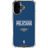 NBA New Orleans Pelicans Standard - Blue iPhone 16 Clear Case