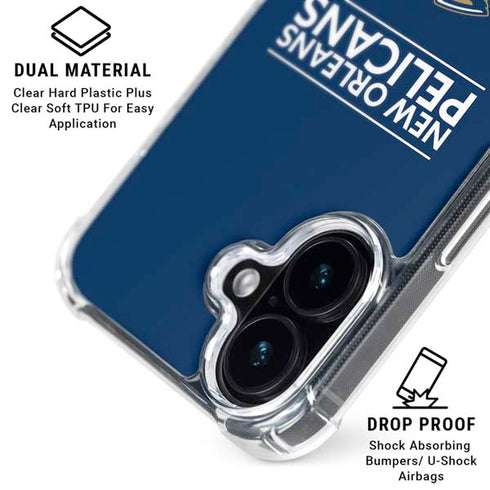 NBA New Orleans Pelicans Standard - Blue iPhone 16 MagSafe Case