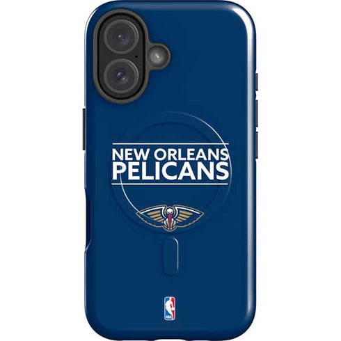 NBA New Orleans Pelicans Standard - Blue iPhone 16 Magsafe Impact Case