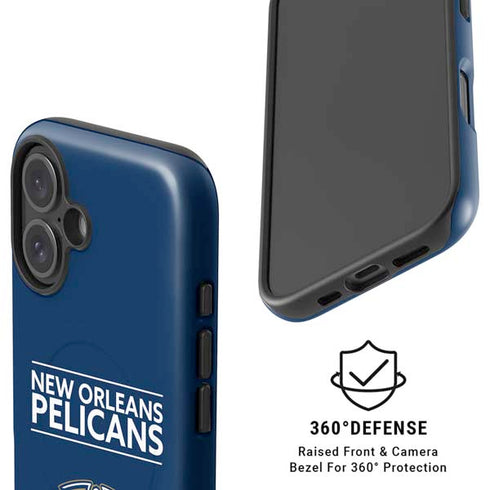 NBA New Orleans Pelicans Standard - Blue iPhone 16 Magsafe Impact Case