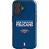 NBA New Orleans Pelicans Standard - Blue iPhone 16 Plus Impact Case