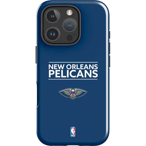 NBA New Orleans Pelicans Standard - Blue iPhone 16 Pro Impact Case