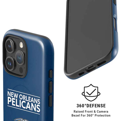 NBA New Orleans Pelicans Standard - Blue iPhone 16 Pro Magsafe Impact Case
