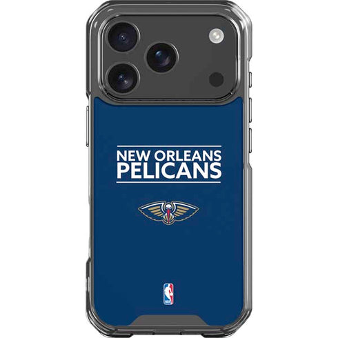 NBA New Orleans Pelicans Standard - Blue iPhone 18 Pro Clear Case