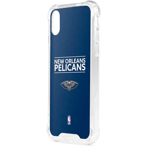 NBA New Orleans Pelicans Standard - Blue iPhone XS Clear Case