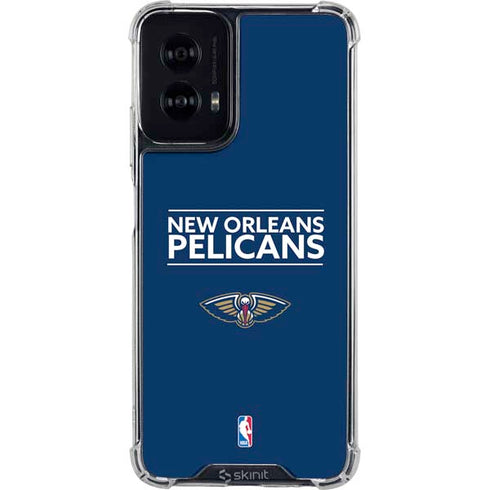 NBA New Orleans Pelicans Standard - Blue Moto G Power 5G (2024) Clear Case