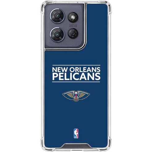 NBA New Orleans Pelicans Standard - Blue Moto G Power 5G (2025) Clear Case