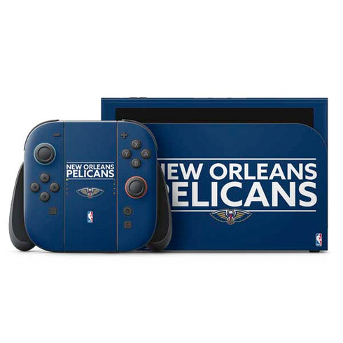 NBA New Orleans Pelicans Standard - Blue Nintendo Switch 2 (2025) with Joy-Con Skin