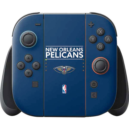 NBA New Orleans Pelicans Standard - Blue Nintendo Switch 2 (2025) Joy-Con Controller Skin