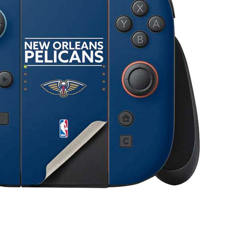 NBA New Orleans Pelicans Standard - Blue Nintendo Switch 2 (2025) Joy-Con Controller Skin