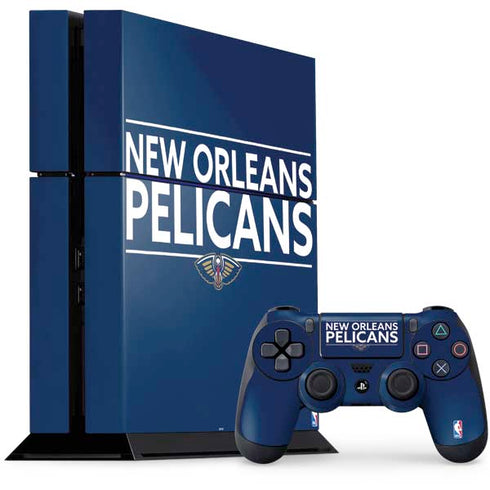 NBA New Orleans Pelicans Standard - Blue PS4 Console and Controller Bundle Skin