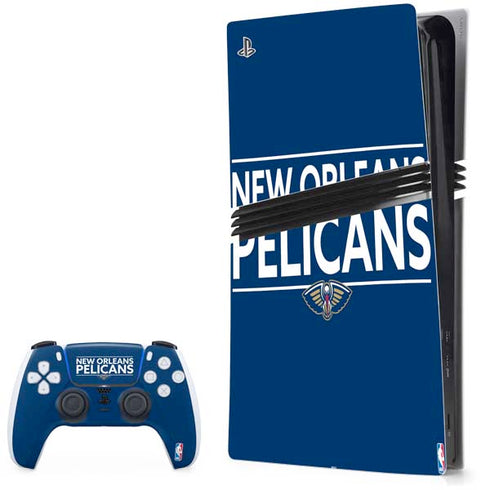 NBA New Orleans Pelicans Standard - Blue PS5 Pro Bundle Skin